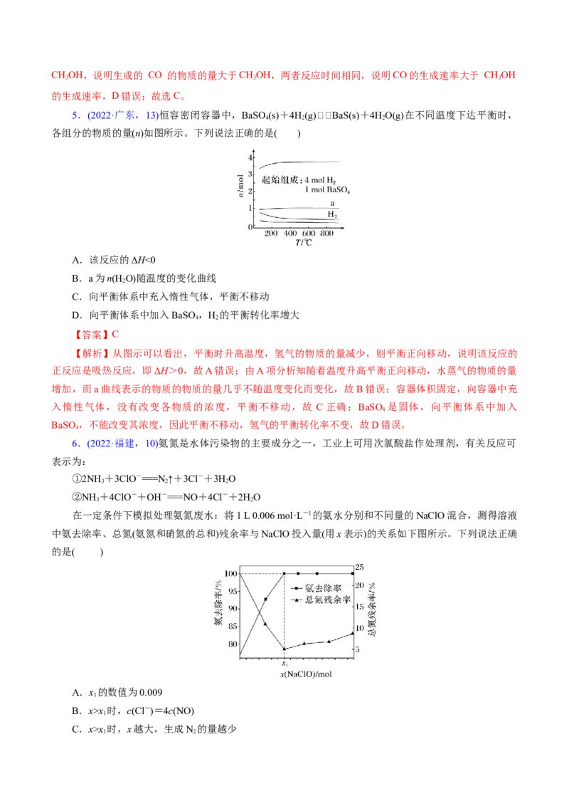 热点专项化学反应速率和化学平衡的图像（解析版）_05高考化学_2025年新高考资料_二轮复习_上好课2025年高考化学二轮复习讲练测（新高考通用）3379109_主题三化学反应原理