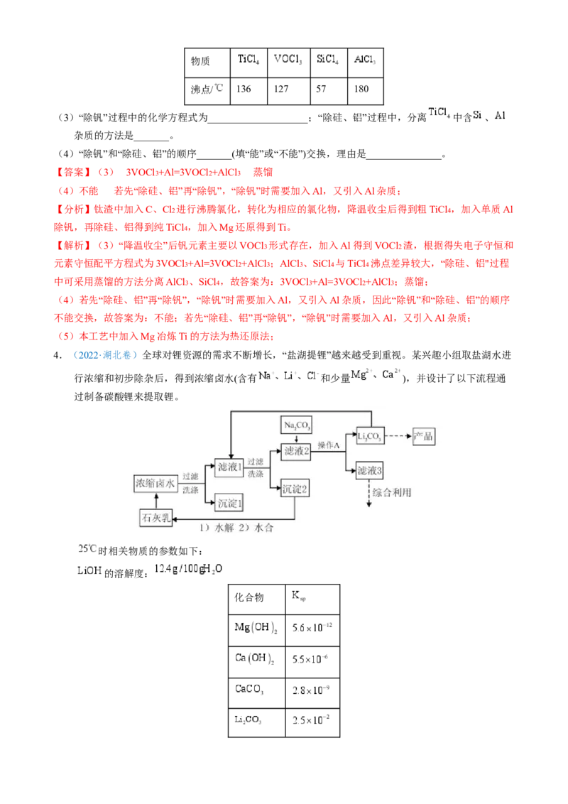 模板03工艺流程中条件控制与选择、分离和提纯(解析版)_05高考化学_2025年新高考资料_二轮复习_2025年高考化学答题技巧与模板构建338868722_第二部分主观题突破_化学工艺流程