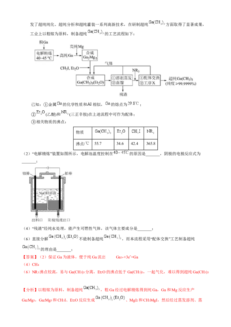 模板03工艺流程中条件控制与选择、分离和提纯(解析版)_05高考化学_2025年新高考资料_二轮复习_2025年高考化学答题技巧与模板构建338868722_第二部分主观题突破_化学工艺流程