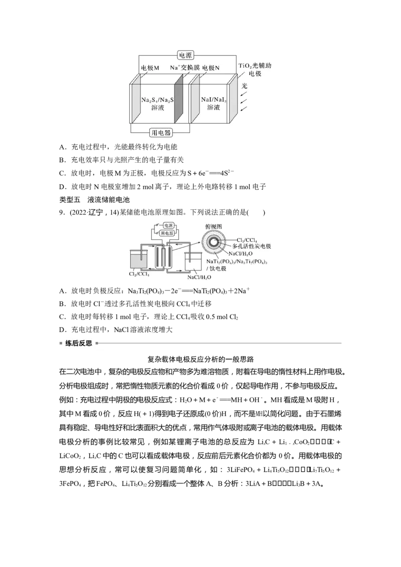 大单元四　第十章　第41讲　新型化学电源分类突破_05高考化学_2025年新高考资料_一轮复习_2025大一轮复习讲义+课件（完结）_2025大一轮复习讲义化学学生用书Word版文档全书