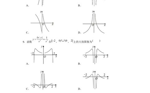 跟踪训练07函数图象（原卷版）_2.2025数学总复习_2024年新高考资料_3.2024专项复习_更新中2024年新高考数学一轮复习之题型归纳与重难专题突破提升（新高考专用）_第二章基本初等函数