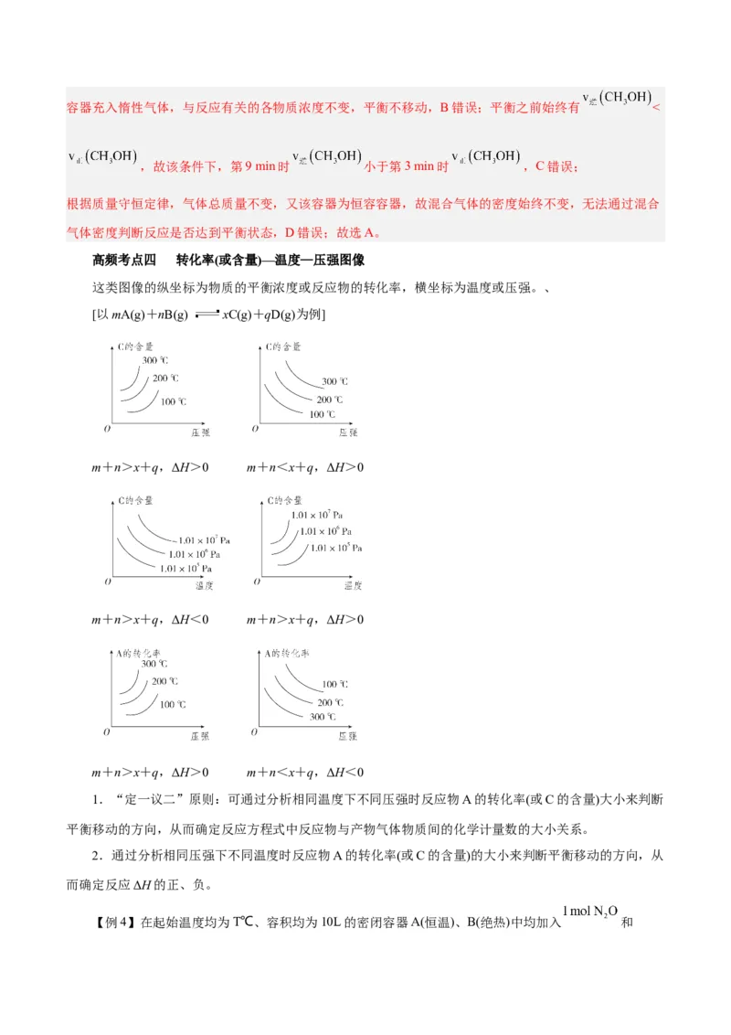 专题讲座（四）反应速率、平衡图像题解题策略（讲）-2024年高考化学大一轮复习精讲精练+专题讲座（解析版）_05高考化学_2024年新高考资料_1.2024一轮复习