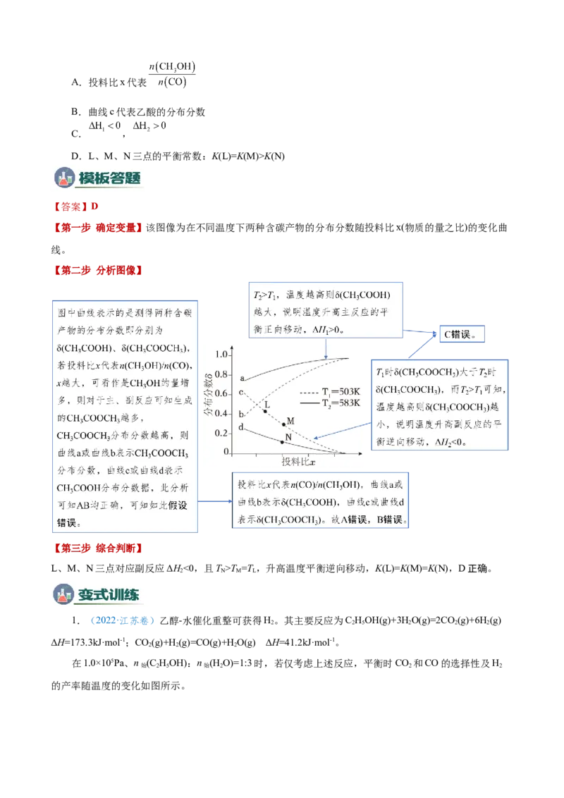 模板03化学反应速率与平衡图像分析(解析版)_05高考化学_2025年新高考资料_二轮复习_2025年高考化学答题技巧与模板构建338868722_第一部分选择题突破
