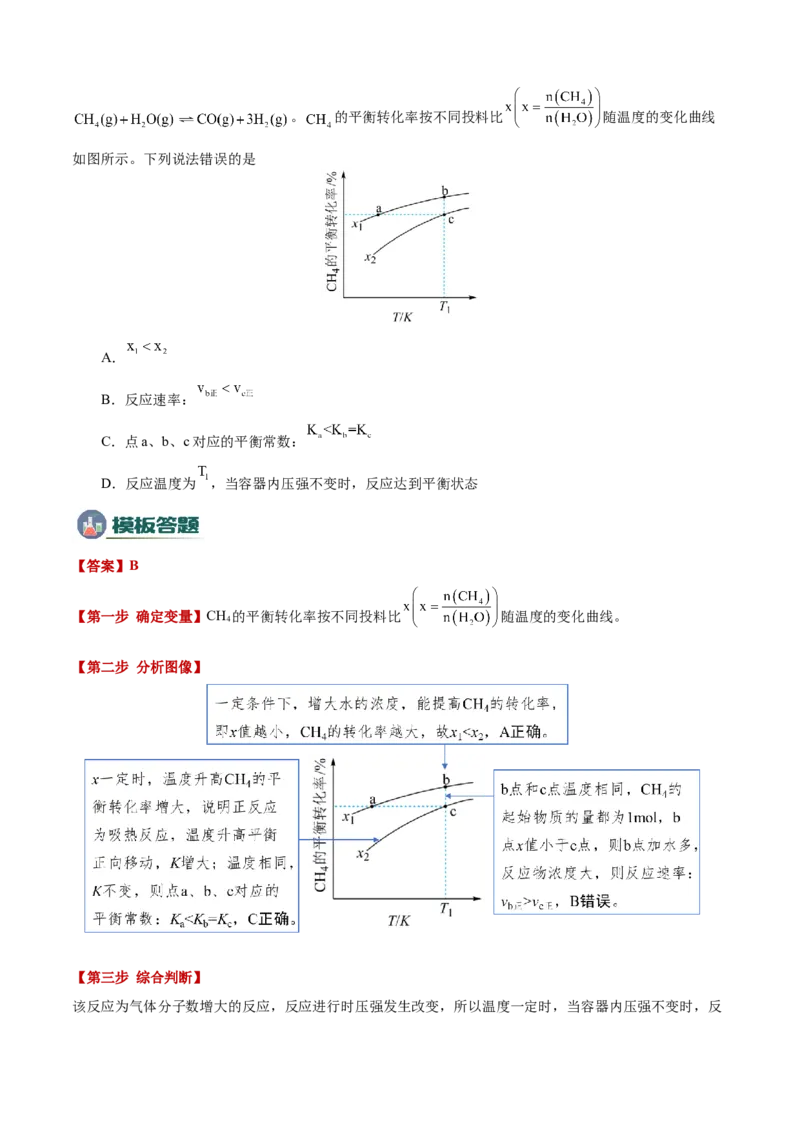 模板03化学反应速率与平衡图像分析(解析版)_05高考化学_2025年新高考资料_二轮复习_2025年高考化学答题技巧与模板构建338868722_第一部分选择题突破