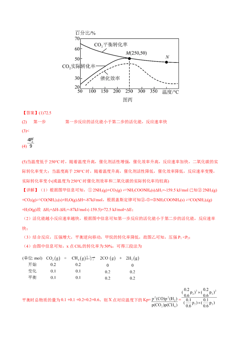 专题十二化学反应原理综合（解析版）_05高考化学_新高考复习资料_2023年新高考资料_二轮复习_题型分类归纳2023年高考化学二轮复习讲与练