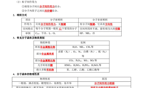 知识清单17+晶体结构与性质-口袋书2024年高考化学一轮复习知识清单_05高考化学_2024年新高考资料_1.2024一轮复习_2024年高考化学一轮复习知识清单