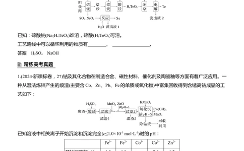 专题六　主观题突破2　化工生产中物质转化条件的控制淘宝店：红太阳资料库_05高考化学_2025年新高考资料_二轮复习_2025年高考化学大二轮_2025化学二轮复习