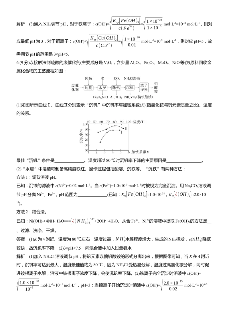 专题六　主观题突破2　化工生产中物质转化条件的控制淘宝店：红太阳资料库_05高考化学_2025年新高考资料_二轮复习_2025年高考化学大二轮_2025化学二轮复习