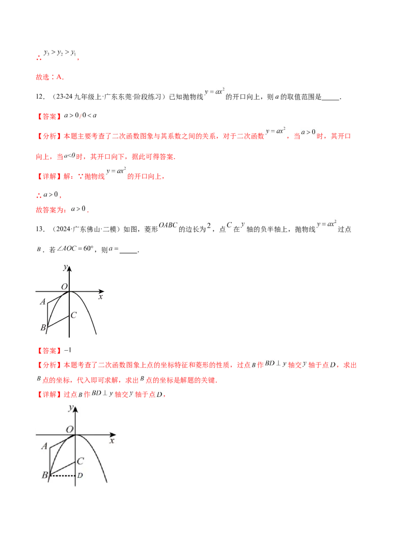第二十二章二次函数知识归纳与题型突破（14题型清单）（教师版）_初中数学_九年级数学上册（人教版）_知识点汇总-U105_2025版