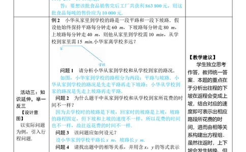 第3课时调配问题与行程问题_初中数学人教版_7下-初中数学人教版_7下-初中数学人教版（2025春季新版）持续更新_03教案齐全_第十章二元一次方程组_10.3实际问题与二元一次方程组