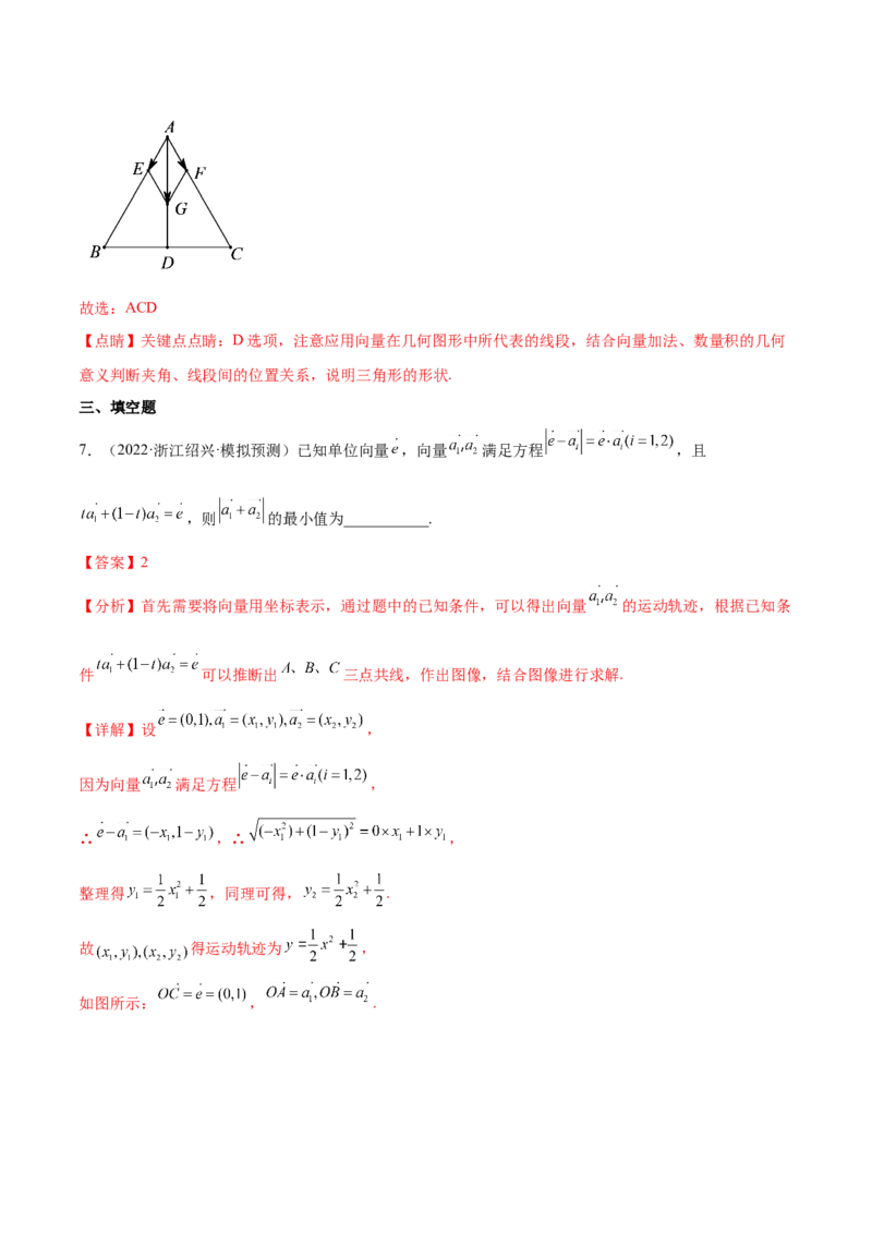 重难点04五种平面向量数学思想（核心考点讲与练）-2023年高考数学一轮复习核心考点讲与练（新高考专用）(解析版）_2.2025数学总复习_2023年新高考资料_一轮复习