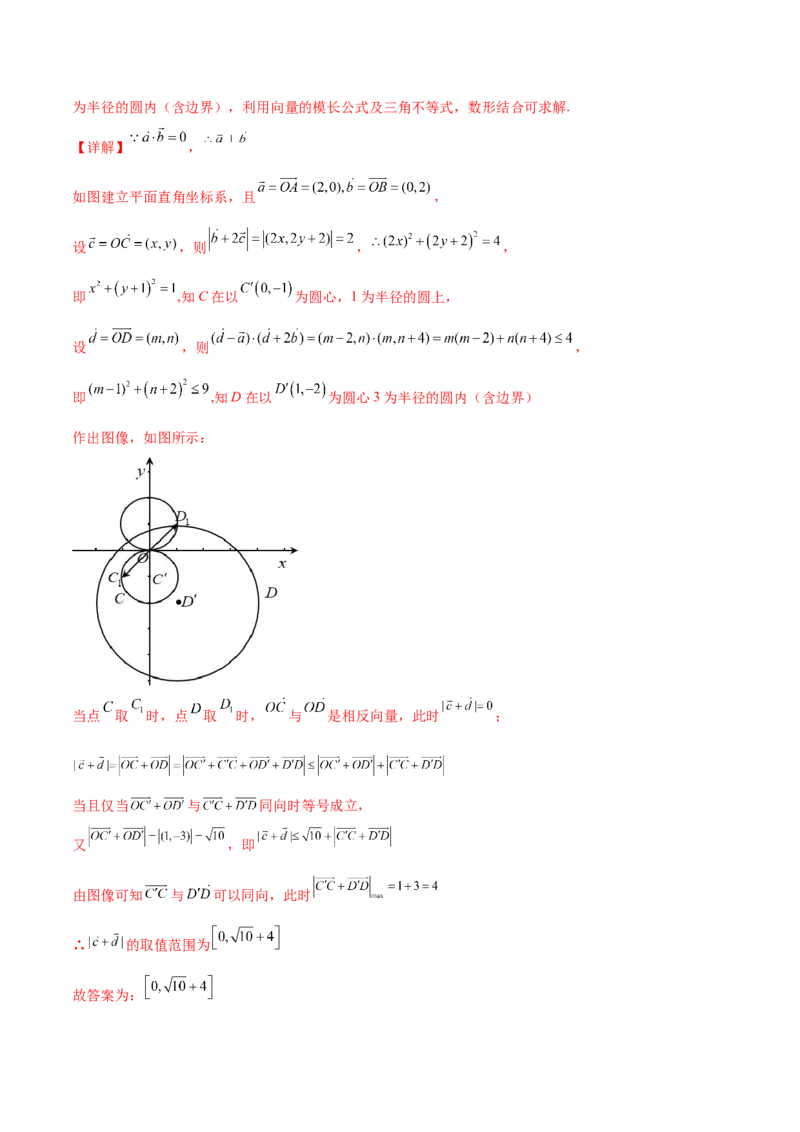 重难点04五种平面向量数学思想（核心考点讲与练）-2023年高考数学一轮复习核心考点讲与练（新高考专用）(解析版）_2.2025数学总复习_2023年新高考资料_一轮复习