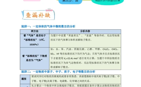 升级版微专题03破解&ldquo;七陷阱&rdquo;突破NA（解析版）(全国版)_05高考化学_新高考复习资料_2024年新高考资料_一轮复习资料_备战2024年高考化学一轮复习考点微专题_教师版（含答案解析）