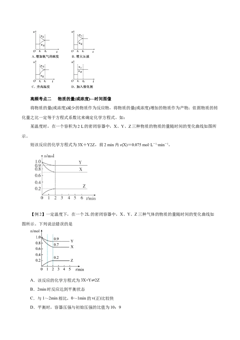 专题讲座（四）反应速率、平衡图像题解题策略（讲）-2024年高考化学大一轮复习精讲精练+专题讲座（原卷版）_05高考化学_2024年新高考资料_1.2024一轮复习