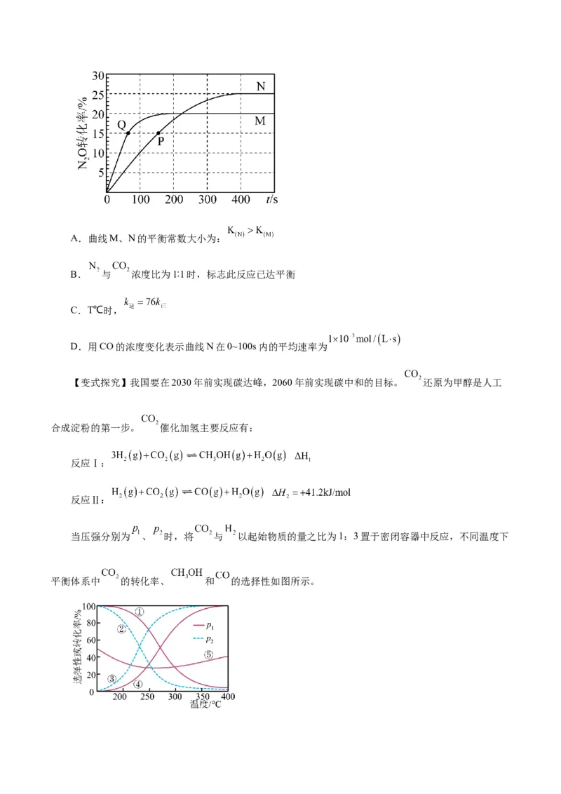 专题讲座（四）反应速率、平衡图像题解题策略（讲）-2024年高考化学大一轮复习精讲精练+专题讲座（原卷版）_05高考化学_2024年新高考资料_1.2024一轮复习