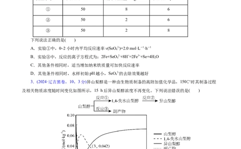 热点专项多平衡体系中最佳反应条件、选择性、转化率、产率判断（原卷版）_05高考化学_2025年新高考资料_二轮复习_上好课2025年高考化学二轮复习讲练测（新高考通用）3379109