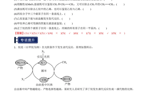 知识清单26烃-口袋书2025年高考化学一轮复习知识清单（新高考专用）（解析版）_05高考化学_2025年新高考资料_一轮复习_上好课2025年高考化学一轮复习知识清单3246985