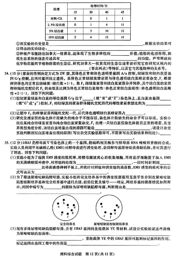 天一大联考山西省三晋名校联盟（安徽名校）2022-2023学年高三下学期顶尖计划联考理综_05高考化学_高考模拟题_新高考