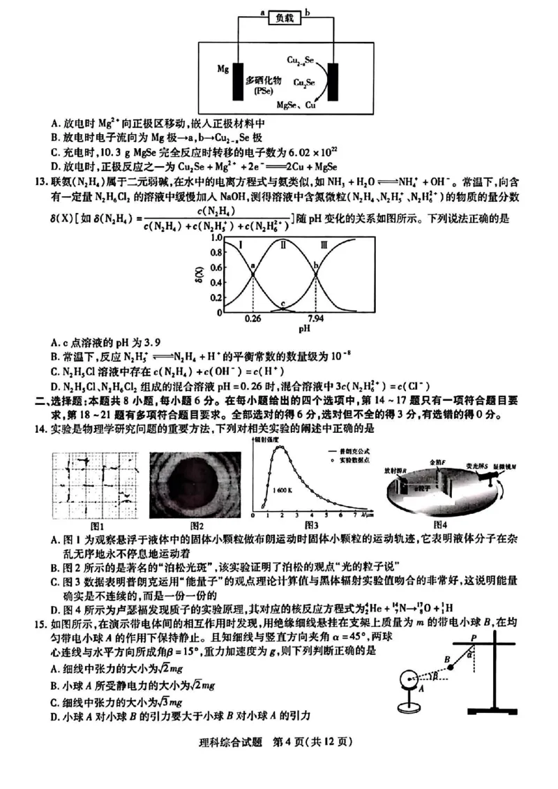 天一大联考山西省三晋名校联盟（安徽名校）2022-2023学年高三下学期顶尖计划联考理综_05高考化学_高考模拟题_新高考