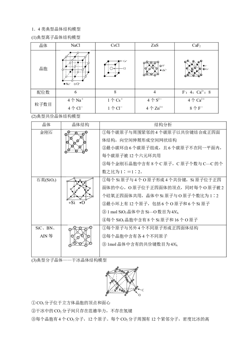模板06晶体结构的分析与计算(原卷版)_05高考化学_2025年新高考资料_二轮复习_2025年高考化学答题技巧与模板构建338868722_第一部分选择题突破