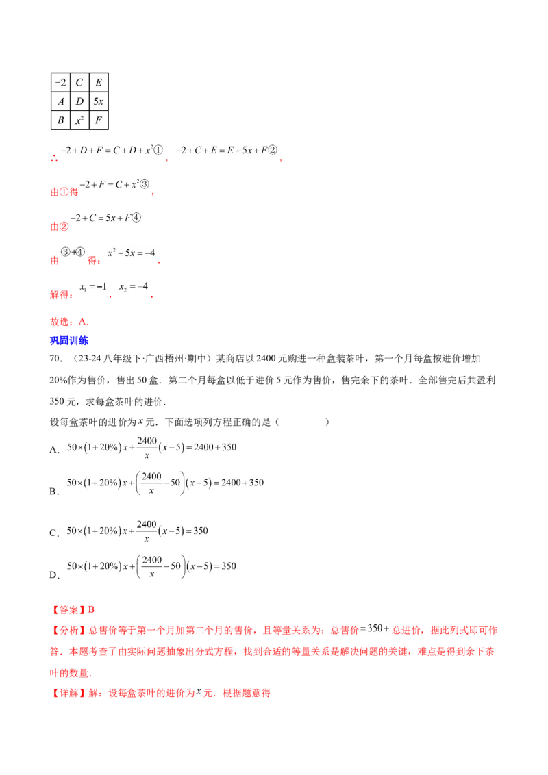 第二十一章一元二次方程知识归纳与题型突破（17题型清单）（教师版）_初中数学_九年级数学上册（人教版）_知识点汇总-U105_2025版