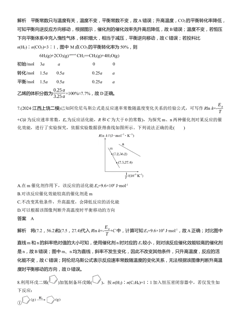 专题五　选择题专攻3　化学反应速率与平衡图像、图表分析淘宝店：红太阳资料库_05高考化学_2025年新高考资料_二轮复习_2025年高考化学大二轮_2025化学二轮复习