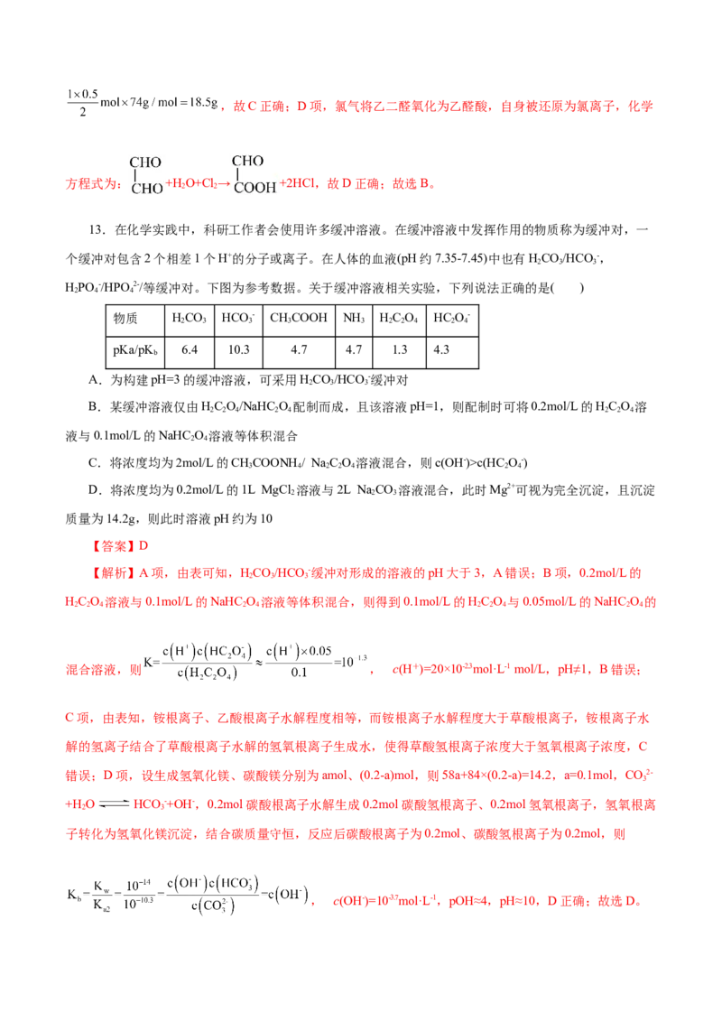 主题三化学反应原理（测试）（一）（解析版）_05高考化学_2025年新高考资料_二轮复习_上好课2025年高考化学二轮复习讲练测（新高考通用）3379109_主题三化学反应原理