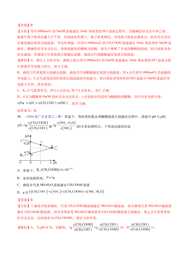 押广东卷第15题&nbsp;化学反应速率与平衡&nbsp;&nbsp;水溶液中的离子平衡（解析版）_05高考化学_2024年新高考资料_5.2024三轮冲刺_备战2024年高考化学临考题号押题（广东卷）323301515