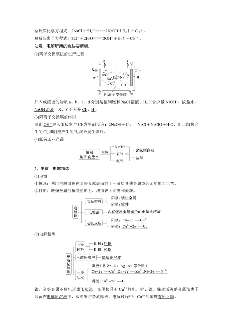 大单元四　第十章　第42讲　电解池　金属的腐蚀与防护_05高考化学_2025年新高考资料_一轮复习_2025大一轮复习讲义+课件（完结）_2025大一轮复习讲义化学教师用书Word版文档全书