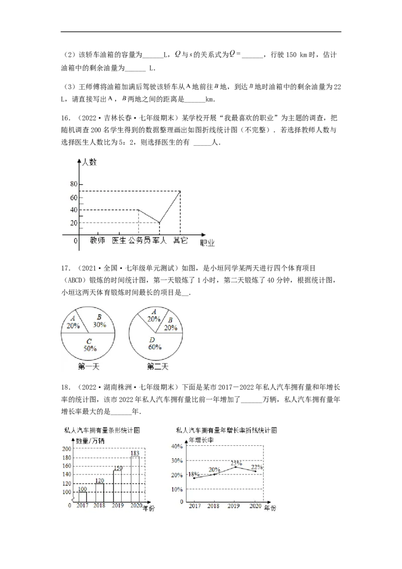 单元测试第十章　数据的收集、整理与描述（综合能力拔高卷）（原卷版）_初中数学人教版_7下-初中数学人教版_7下-初中数学人教版（旧版）赠送_06习题试卷_2单元测试