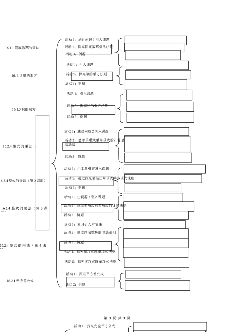第16章整式乘法与因式分解单元教学设计_初中数学人教版_8上-初中数学人教版_2025秋季新人教版数学八上课件教案_02-教学设计完整版_第16章