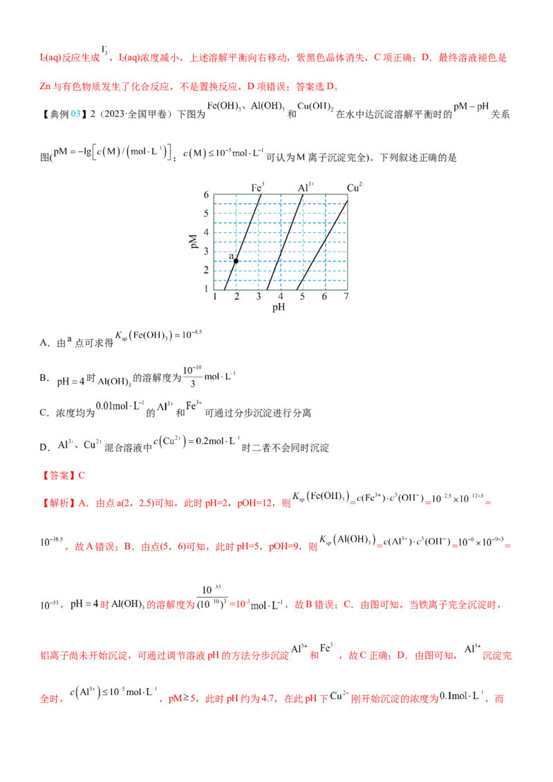 知识清单22++水溶液中的离子平衡-口袋书2024年高考化学一轮复习知识清单_05高考化学_2024年新高考资料_1.2024一轮复习_2024年高考化学一轮复习知识清单