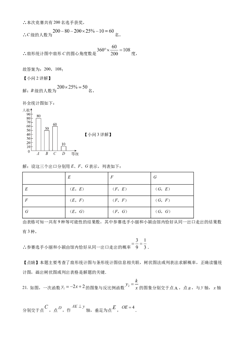 精品解析：2023年山东省泰安市中考数学真题（解析版）_new_初中数学人教版_9下-初中数学人教版_09中考真题_2023中考数学真题
