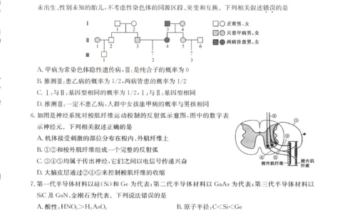 山西省部分学校2022-2023学年高三年级第五次联考理科综合试题_05高考化学_高考模拟题_全国课标版_山西省部分学校2022-2023学年高三上学期第五次联考理科综合试题