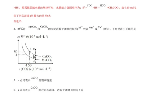 专题突破卷09水溶液中的离子反应与平衡-2024年高考化学一轮复习考点通关卷（新教材新高考）（解析版）_05高考化学_2024年新高考资料_1.2024一轮复习