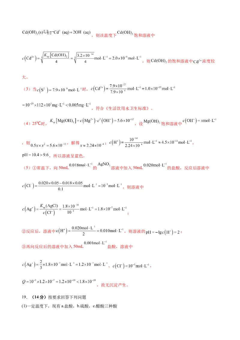 专题突破卷09水溶液中的离子反应与平衡-2024年高考化学一轮复习考点通关卷（新教材新高考）（解析版）_05高考化学_2024年新高考资料_1.2024一轮复习