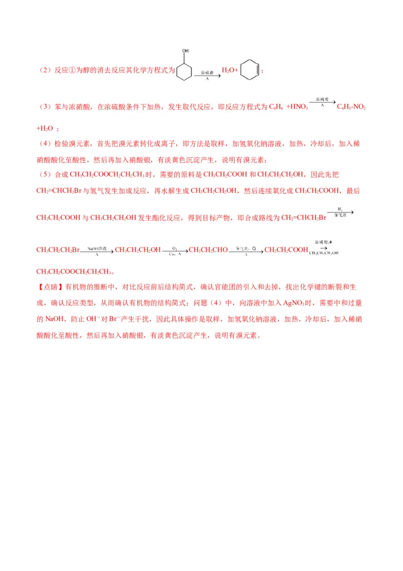 专题突破卷10有机化学基础（一）-2024年高考化学一轮复习考点通关卷（新教材新高考）（解析版）_05高考化学_2024年新高考资料_1.2024一轮复习