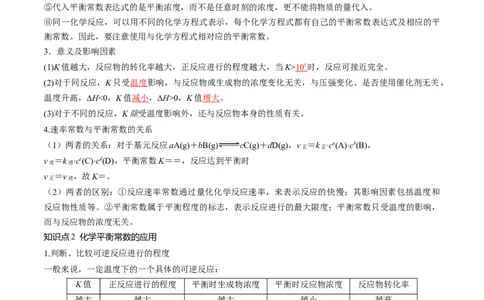 第26讲化学平衡常数及转化率反应方向及调控（讲义）（解析版）_05高考化学_2024年新高考资料_1.2024一轮复习_2024年高考化学一轮复习讲练测（新教材新高考）