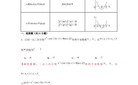 重难点突破02一元二次方程根的分布情况（解析版）_2.2025数学总复习_2024年新高考资料_3.2024专项复习_更新中2024年新高考数学一轮复习之题型归纳与重难专题突破提升（新高考专用）