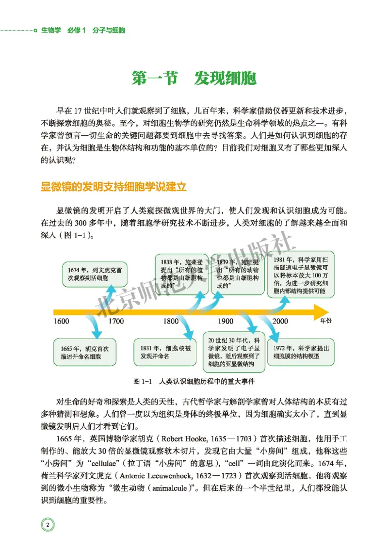 普通高中教科书&middot;生物学必修1分子与细胞(1)_高中全套电子教材及答案。_01高中电子教材全套_生物学_北师大版_高中年级_必修1分子与细胞