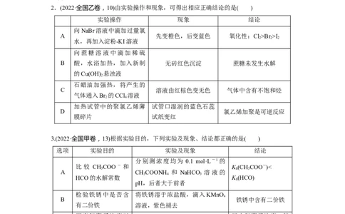 第1部分专题突破　专题18物质检验、鉴别　简单实验方案的设计及评价_05高考化学_通用版（老高考）复习资料_2023年复习资料_二轮复习_2023年高考化学二轮复习讲义+课件（全国版）