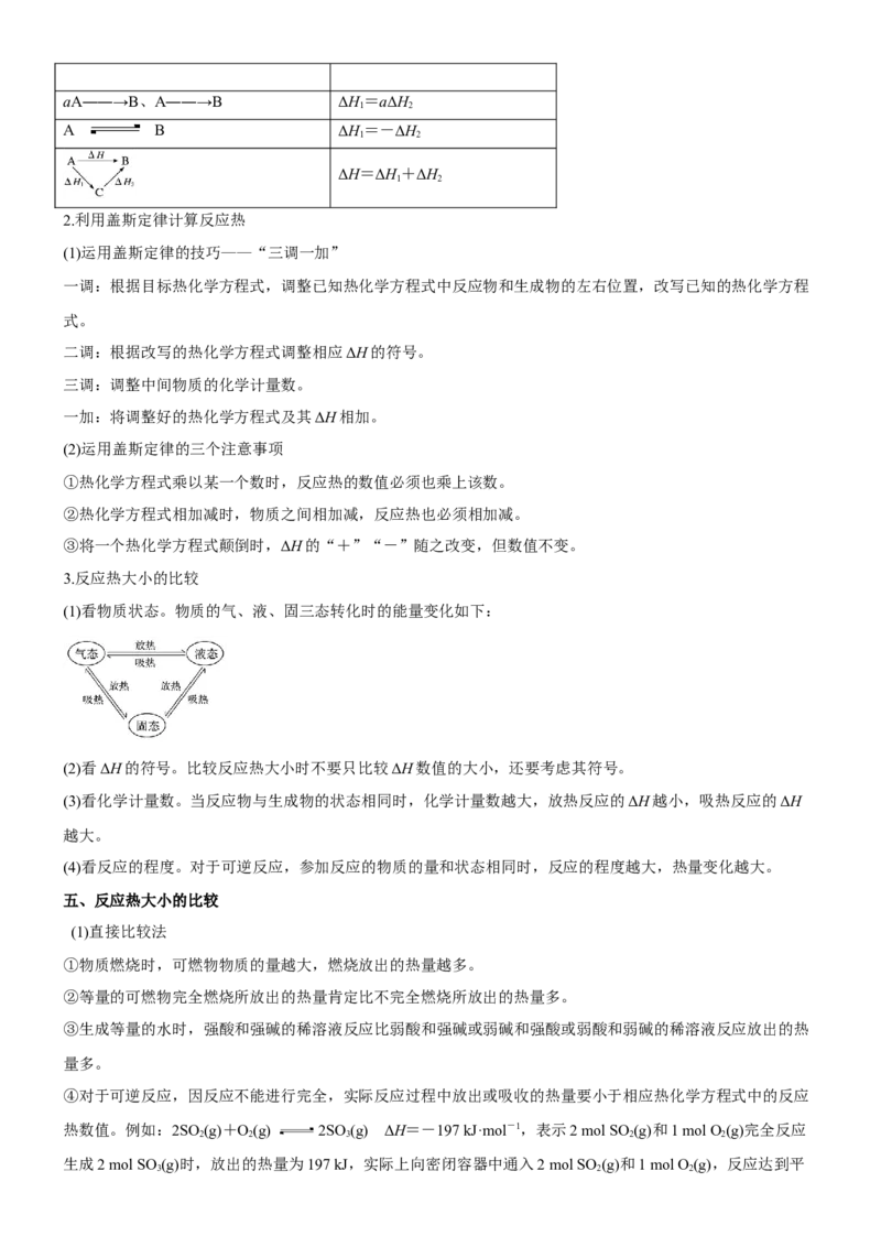 考点1化学反应的热效应（核心考点精讲精练）-备战2024年高考化学一轮复习考点帮（新高考专用）（原卷版）_05高考化学_新高考复习资料_2024年新高考资料_一轮复习资料