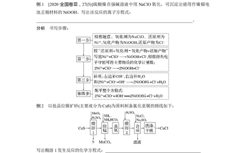 第1章第5讲　热点强化3　信息型方程式的书写---2023年高考化学一轮复习（新高考）_05高考化学_新高考复习资料_2023年新高考资料_一轮复习_2023年新高考大一轮复习讲义