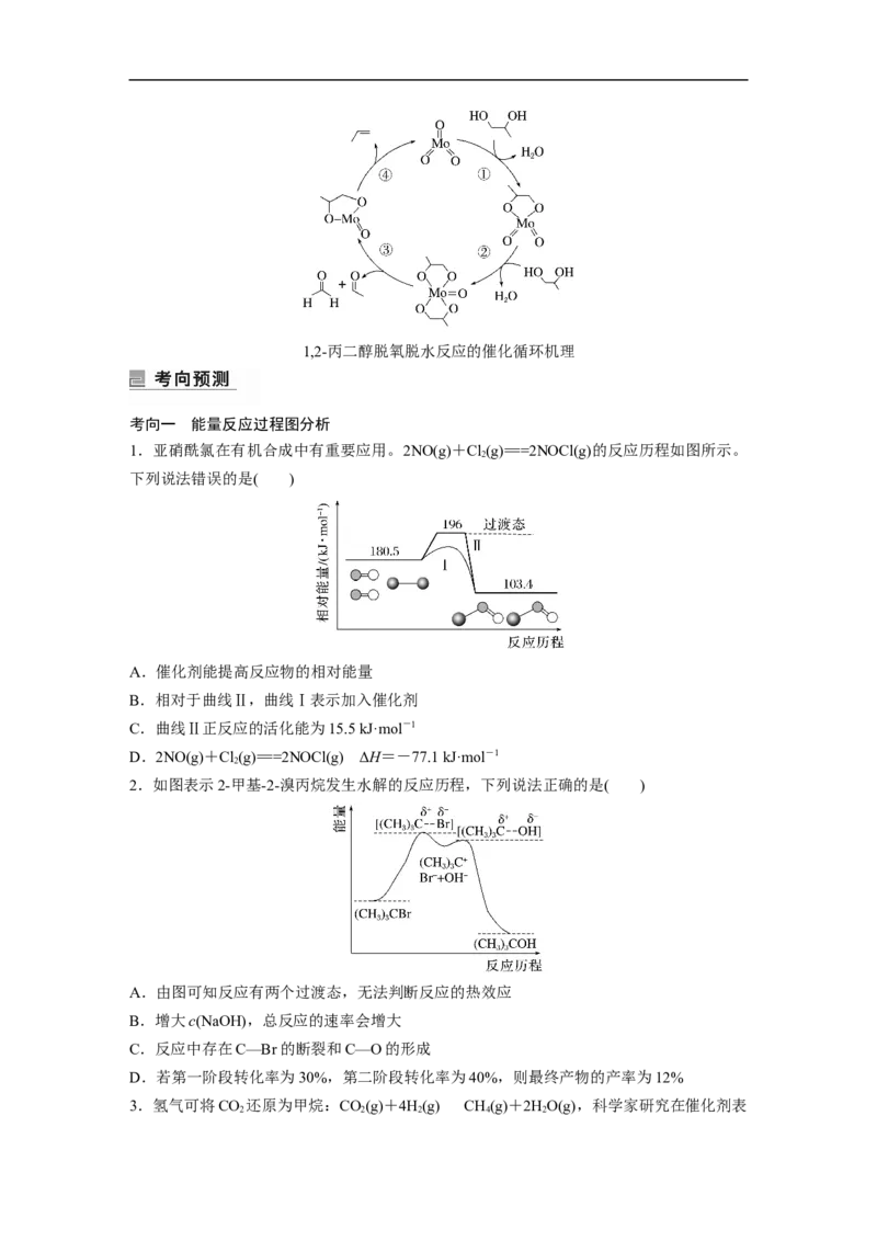 第1部分专题突破专题15　题型专攻5　化学反应历程图像分析_05高考化学_新高考复习资料_2023年新高考资料_二轮复习_2023年高考化学二轮复习讲义+课件（新高考版）_学生版