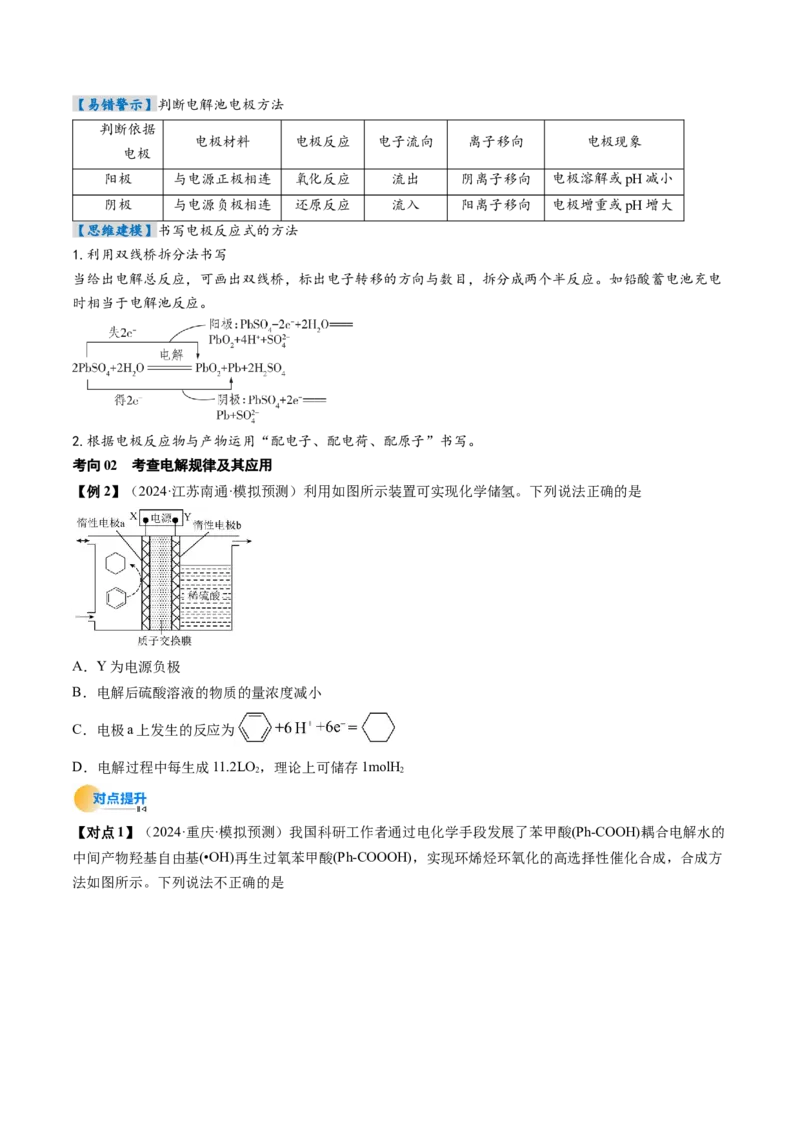 考点23电解池金属的腐蚀与防护（核心考点精讲精练）-备战2025年高考化学一轮复习考点帮（新高考通用）（原卷版）_05高考化学_2025年新高考资料_一轮复习