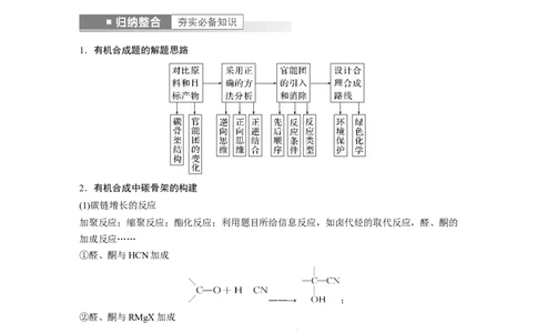 第9章第62讲　有机合成推断及合成路线设计---2023年高考化学一轮复习（新高考）_05高考化学_新高考复习资料_2023年新高考资料_一轮复习_2023年新高考大一轮复习讲义