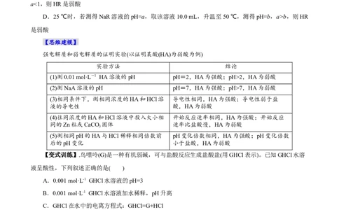 第01讲电离平衡(讲义)(原卷版)_05高考化学_2025年新高考资料_一轮复习_2025年高考化学一轮复习讲练测（新教材新高考）_第八章水溶液中的离子反应与平衡