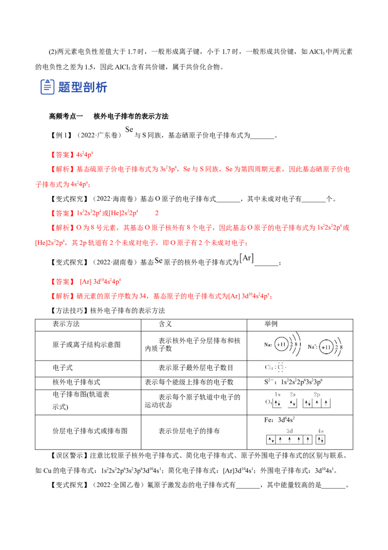 第29讲原子结构与性质（讲）-2023年高考化学一轮复习讲练测（解析版）_05高考化学_新高考复习资料_2023年新高考资料_一轮复习_2023年高考化学一轮复习讲练测（新教材新高考）