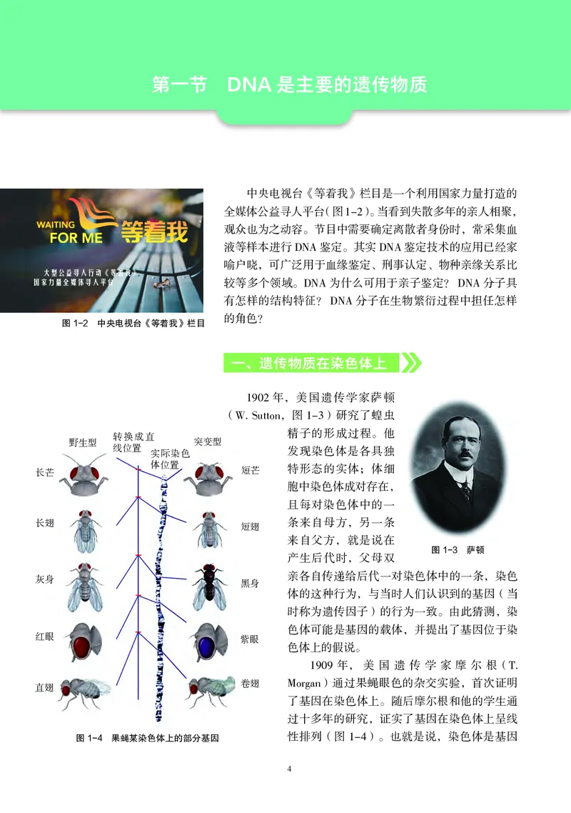 普通高中教科书&middot;生物学必修2遗传与进化(1)_高中全套电子教材及答案。_01高中电子教材全套_生物学_沪科教版_高中年级_必修2遗传与进化
