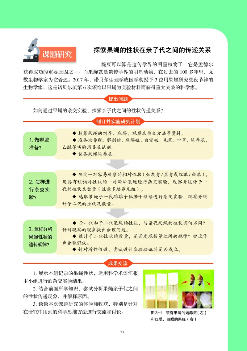 普通高中教科书&middot;生物学必修2遗传与进化(1)_高中全套电子教材及答案。_01高中电子教材全套_生物学_沪科教版_高中年级_必修2遗传与进化
